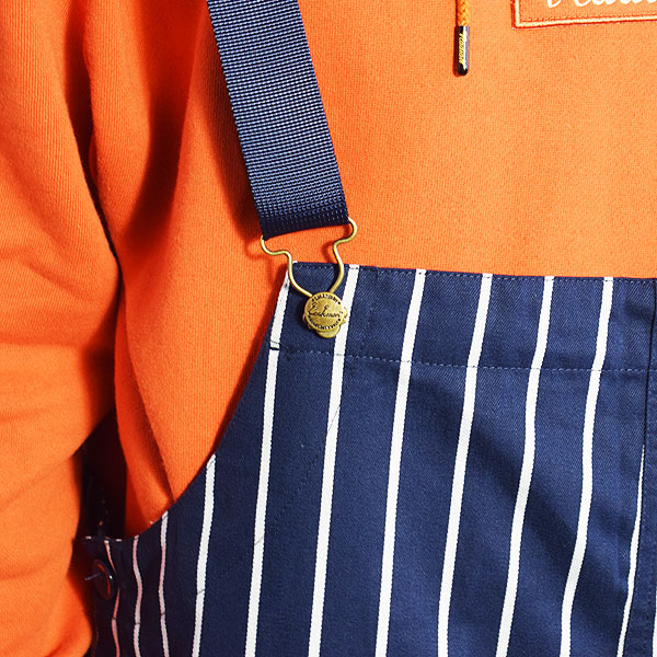 COOKMAN クックマン FISHERMAN'S BIB OVERALL -STRIPE NAVY- オーバーオール サロペット パンツ ストリート 送料無料 atfpts