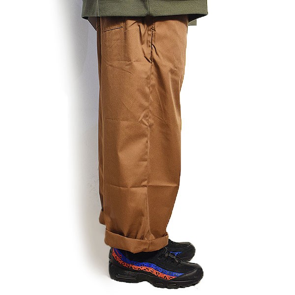 COOKMAN クックマン WIDE CHEF PANTS -CHOCOLATE- メンズ パンツ ワイドシェフパンツ イージーパンツ ストリート  atfpts｜au PAY マーケット