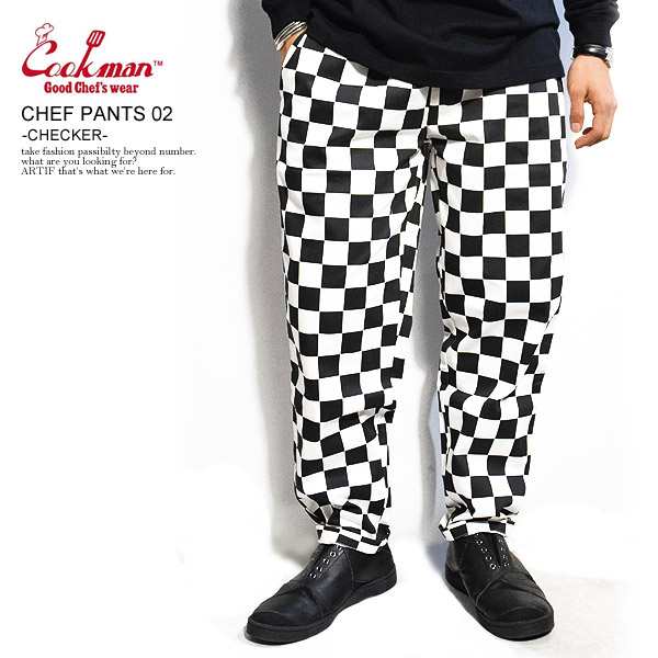 COOKMAN クックマン CHEF PANTS 02 -CHECKER- 231-11860 32831 メンズ パンツ シェフパンツ イージーパンツ ストリート atfptsの通販はイージーパンツ