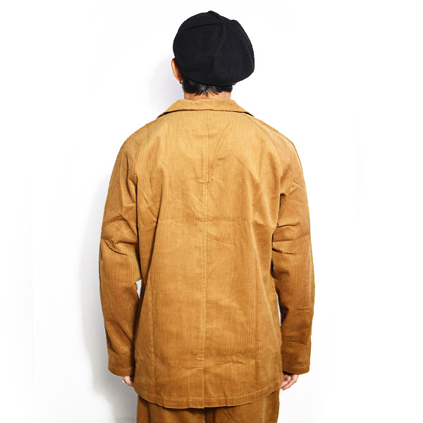 COOKMAN クックマン LAB.JACKET CORDUROY -BROWN- 231-03417 メンズ ジャケット ラボジャケット アウター ストリート atfjkt