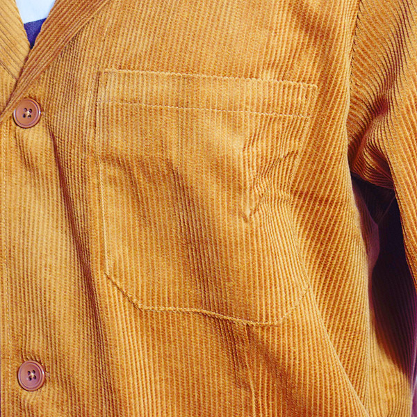 COOKMAN クックマン LAB.JACKET CORDUROY -BROWN- 231-03417 メンズ ジャケット ラボジャケット アウター ストリート atfjkt