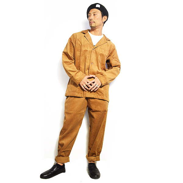 COOKMAN クックマン LAB.JACKET CORDUROY -BROWN- 231-03417 メンズ ジャケット ラボジャケット アウター ストリート atfjkt