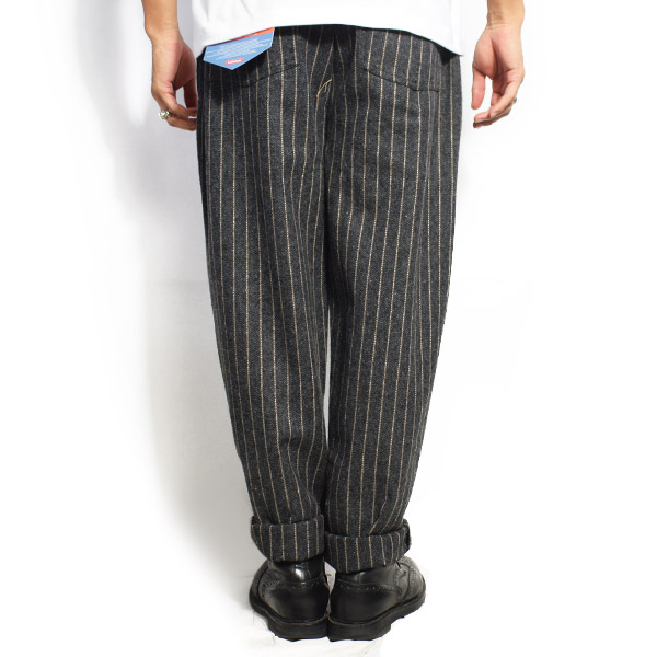 COOKMAN クックマン CHEF PANTS WOOL MIX STRIPE -GRAY- 231-03801 メンズ パンツ シェフパンツ イージーパンツ ストリート atfpts