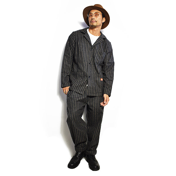COOKMAN クックマン CHEF PANTS WOOL MIX STRIPE -GRAY- 231-03801 メンズ パンツ シェフパンツ イージーパンツ ストリート atfpts