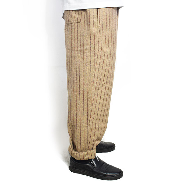 COOKMAN クックマン CHEF PANTS WOOL MIX STRIPE -BEIGE- 231-03802 メンズ パンツ シェフパンツ イージーパンツ ストリート atfpts