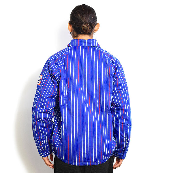 COOKMAN クックマン Delivery Jacket EX Warm Pabst Stripe Blue -BLUE- メンズ ジャケット デリバリージャケット 送料無料 atfjkt