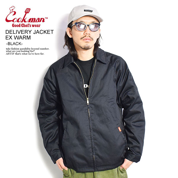 COOKMAN クックマン DELIVERY JACKET EX WARM -BLACK- メンズ ジャケット デリバリージャケット 中綿 ストリート atfjkt
