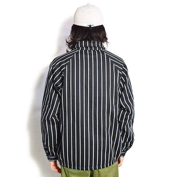 COOKMAN クックマン DELIVERY JACKET EX WARM STRIPE -BLACK- メンズ ジャケット デリバリージャケット 中綿 ストリート atfjkt