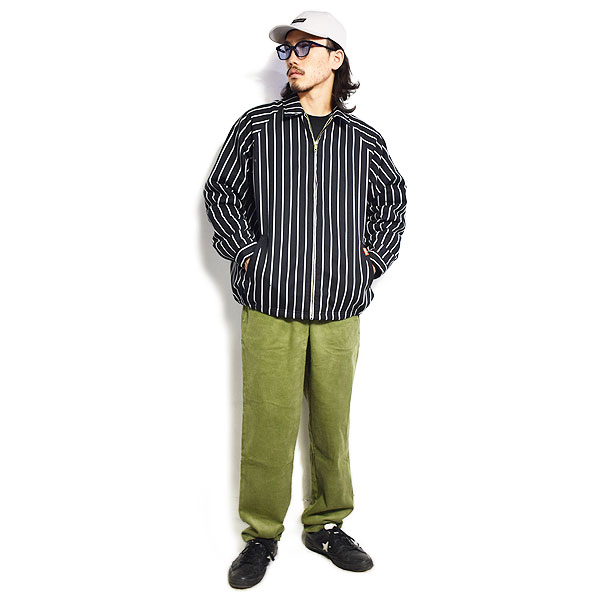 COOKMAN クックマン DELIVERY JACKET EX WARM STRIPE -BLACK- メンズ ジャケット デリバリージャケット 中綿 ストリート atfjkt