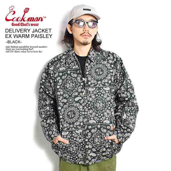 COOKMAN クックマン DELIVERY JACKET EX WARM PAISLEY -BLACK- メンズ ジャケット デリバリージャケット 中綿 ストリート atfjkt