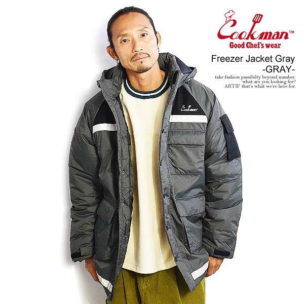 COOKMAN クックマン Freezer Jacket Gray -GRAY- メンズ ジャケット フリーザージャケット 中綿ジャケット 送料無料 atfjkt