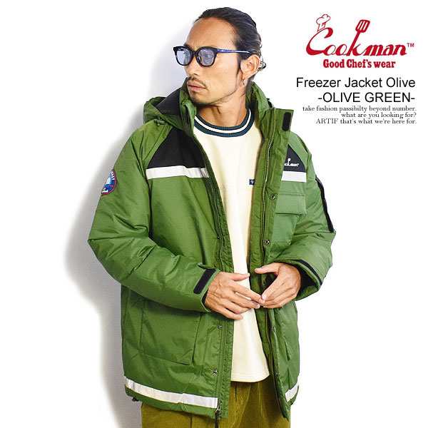 COOKMAN クックマン Freezer Jacket Olive -OLIVE GREEN- メンズ