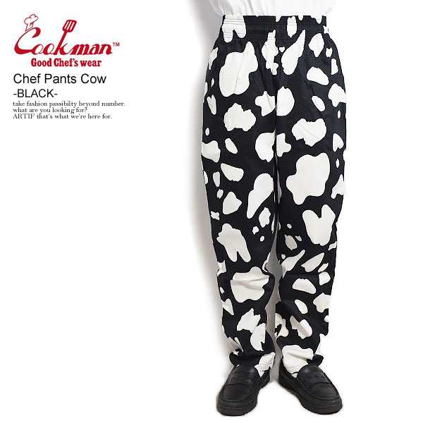 COOKMAN クックマン Chef Pants Cow -Black- メンズ パンツ シェフパンツ イージーパンツ ストリート atfptsの通販は