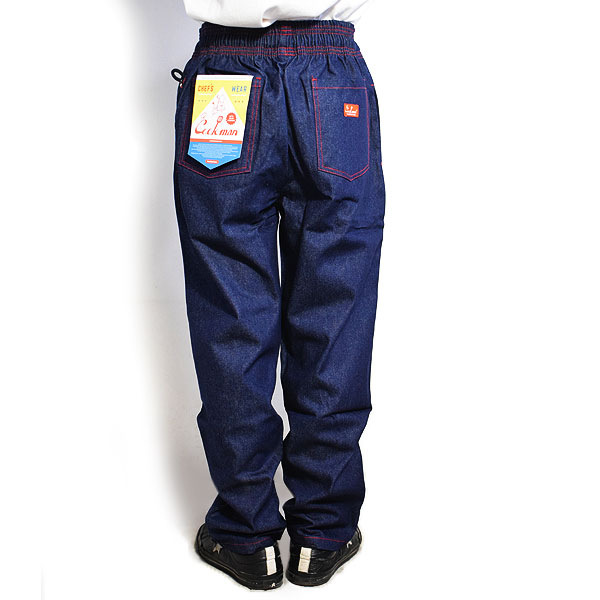 COOKMAN クックマン Chef Pants BBQ Denim -NAVY- メンズ パンツ シェフパンツ イージーパンツ ストリート atfpts