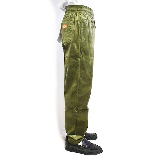COOKMAN クックマン Chef Pants Velvet Olive -OLIVE GREEN- メンズ パンツ シェフパンツ イージーパンツ ストリート atfpts