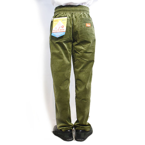 COOKMAN クックマン Chef Pants Velvet Olive -OLIVE GREEN- メンズ パンツ シェフパンツ イージーパンツ ストリート atfpts