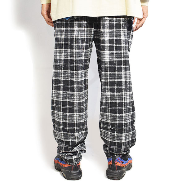 COOKMAN クックマン Chef Pants Wool Mix Tartan Black -BLACK- メンズ パンツ シェフパンツ イージーパンツ ストリート atfpts