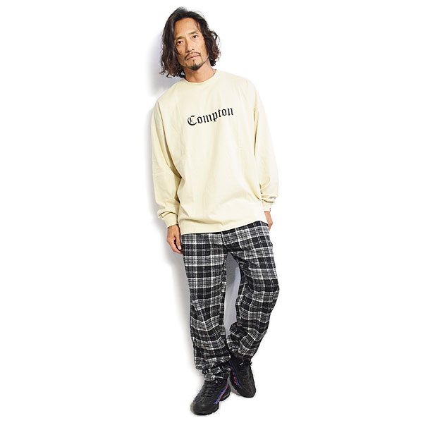COOKMAN クックマン Chef Pants Wool Mix Tartan Black -BLACK- メンズ パンツ シェフパンツ イージーパンツ ストリート atfpts