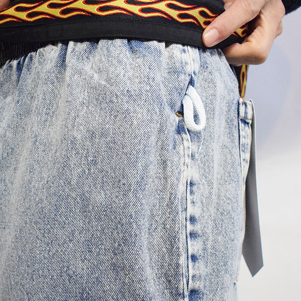 COOKMAN クックマン Chef Pants  Washed Denim Blue -LIGHT BLUE シェフパンツ イージーパンツ ストリート atfpts