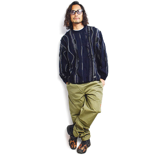 COOKMAN クックマン Chef Pants Double knee Ripstop Olive -OLIVE GREEN- メンズ パンツ シェフパンツ イージーパンツ atfpts