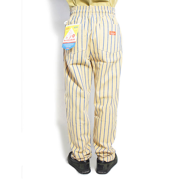 COOKMAN クックマン Chef Pants Duck Canvas Stripe Beige -BEIGE- メンズ パンツ シェフパンツ ダックキャンバス ストリート atfpts