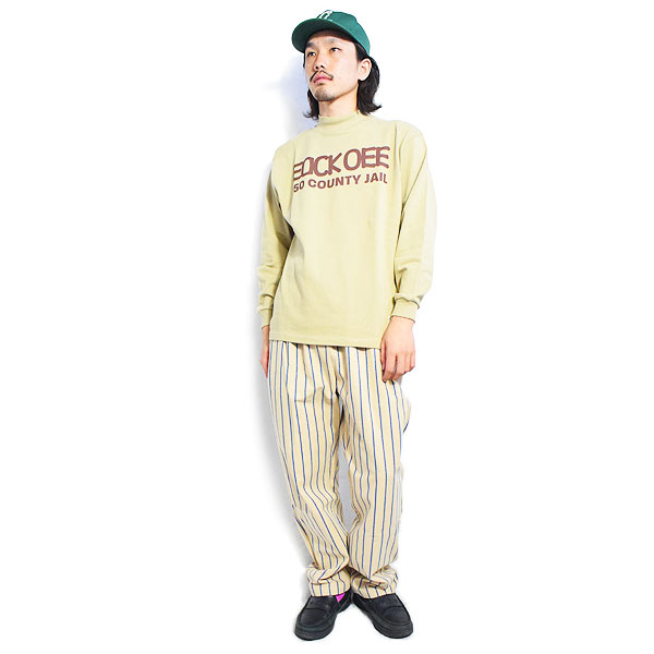 COOKMAN クックマン Chef Pants Duck Canvas Stripe Beige -BEIGE- メンズ パンツ シェフパンツ ダックキャンバス ストリート atfpts