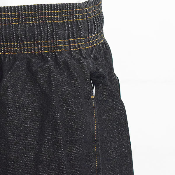 COOKMAN クックマン Chef Pants Semiwide Denim Black -BLACK- メンズ パンツ シェフパンツ イージーパンツ セミワイド atfpts