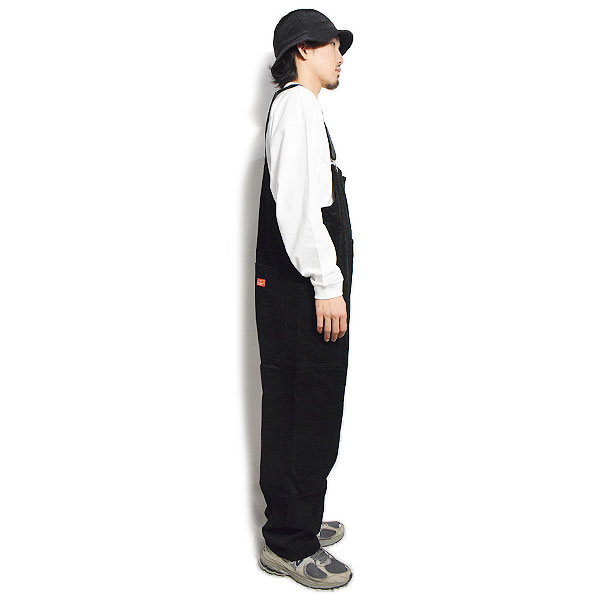 COOKMAN クックマン Fisherman's Bib Overall Corduroy Black -BLACK- フィッシャーマンズオーバーオール 送料無料 atfpts