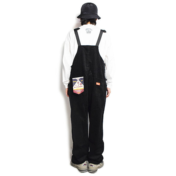 COOKMAN クックマン Fisherman's Bib Overall Corduroy Black -BLACK- フィッシャーマンズオーバーオール 送料無料 atfpts