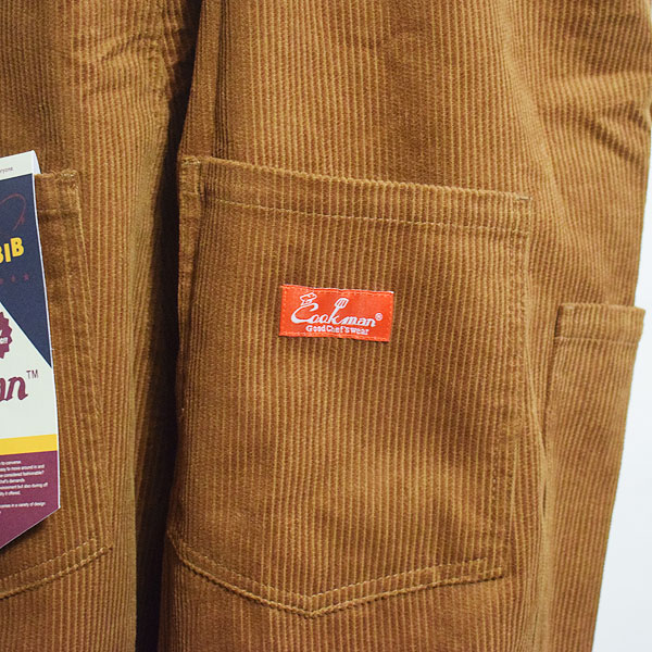 COOKMAN クックマン Fisherman's Bib Overall Corduroy Brown -BROWN- フィッシャーマンズオーバーオール 送料無料 atfpts