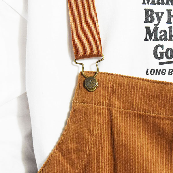 COOKMAN クックマン Fisherman's Bib Overall Corduroy Brown -BROWN- フィッシャーマンズオーバーオール 送料無料 atfpts