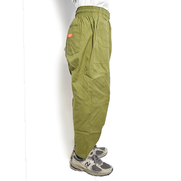 COOKMAN クックマン Harvest Pants Cropped Canvas Olive -OLIVE GREEN- メンズ パンツ シェフパンツ ハーヴェストパンツ atfpts