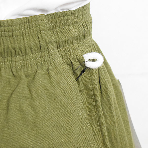 COOKMAN クックマン Harvest Pants Cropped Canvas Olive -OLIVE GREEN- メンズ パンツ シェフパンツ ハーヴェストパンツ atfpts