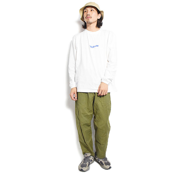 COOKMAN クックマン Harvest Pants Cropped Canvas Olive -OLIVE GREEN- メンズ パンツ シェフパンツ ハーヴェストパンツ atfpts