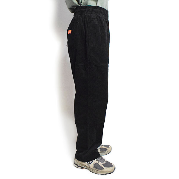 COOKMAN クックマン ChefPants Semiwide Corduroy Black -BLACK- メンズ パンツ シェフパンツ イージーパンツ セミワイド atfpts