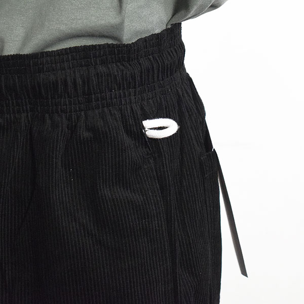 COOKMAN クックマン ChefPants Semiwide Corduroy Black -BLACK- メンズ パンツ シェフパンツ イージーパンツ セミワイド atfpts