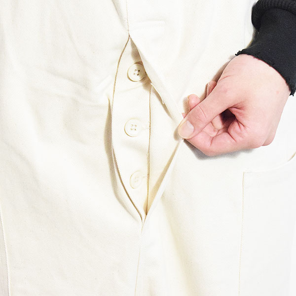 COOKMAN クックマン Fisherman's Bib Overall Denim Natural -OFF WHITE- メンズ フィッシャーマンズオーバーオール 送料無料 atfpts