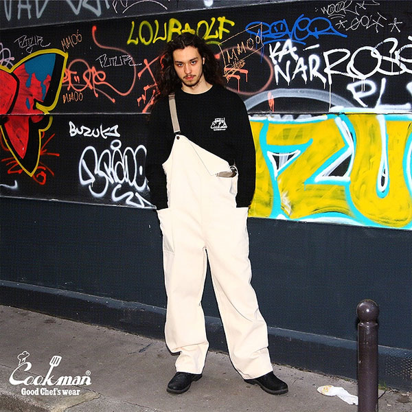 COOKMAN クックマン Fisherman's Bib Overall Denim Natural -OFF WHITE- メンズ フィッシャーマンズオーバーオール 送料無料 atfpts