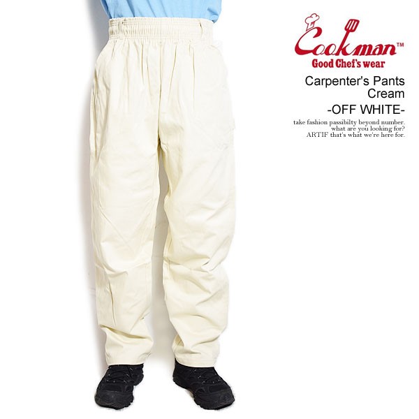 COOKMAN クックマン Carpenter's Pants Cream -OFF WHITE- メンズ パンツ カーペンターズパンツ atfptsの通販は