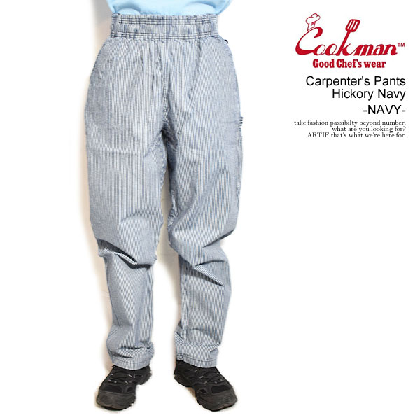 COOKMAN クックマン Carpenter's Pants Hickory Navy -NAVY- メンズ パンツ カーペンターズパンツ atfpts