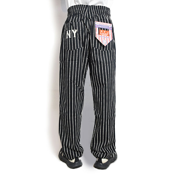 COOKMAN クックマン Chef Pants Semiwide Negro Leagues NY Black Yankees -BLACK- パンツ シェフパンツ セミワイド atfpts