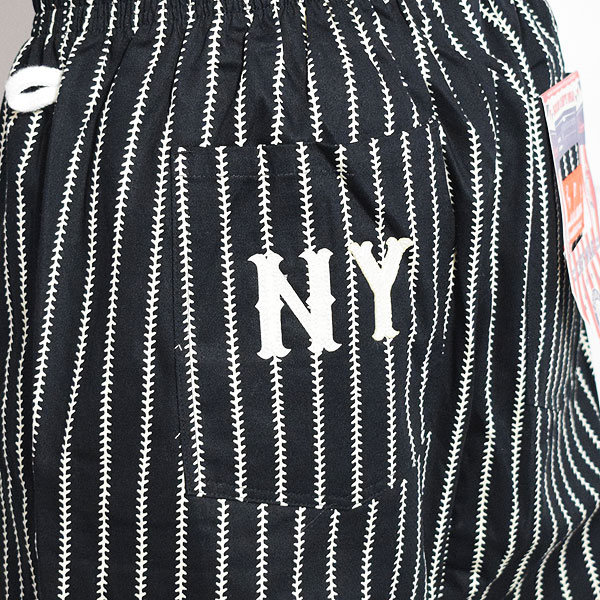 COOKMAN クックマン Chef Pants Semiwide Negro Leagues NY Black Yankees -BLACK- パンツ シェフパンツ セミワイド atfpts