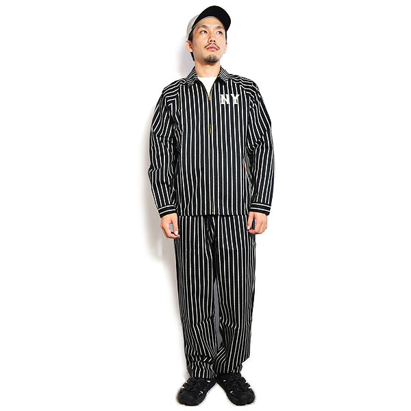 COOKMAN クックマン Chef Pants Semiwide Negro Leagues NY Black Yankees -BLACK- パンツ シェフパンツ セミワイド atfpts