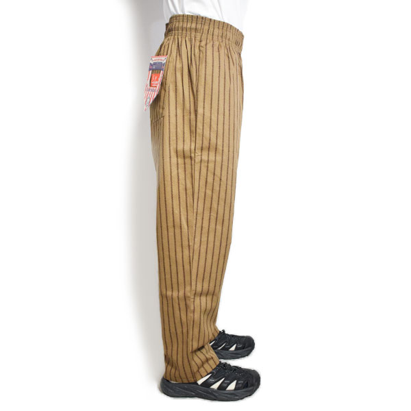COOKMAN クックマン Chef Pants Semiwide Negro Leagues LA White Sox -BROWN- メンズ パンツ シェフパンツ セミワイド atfpts