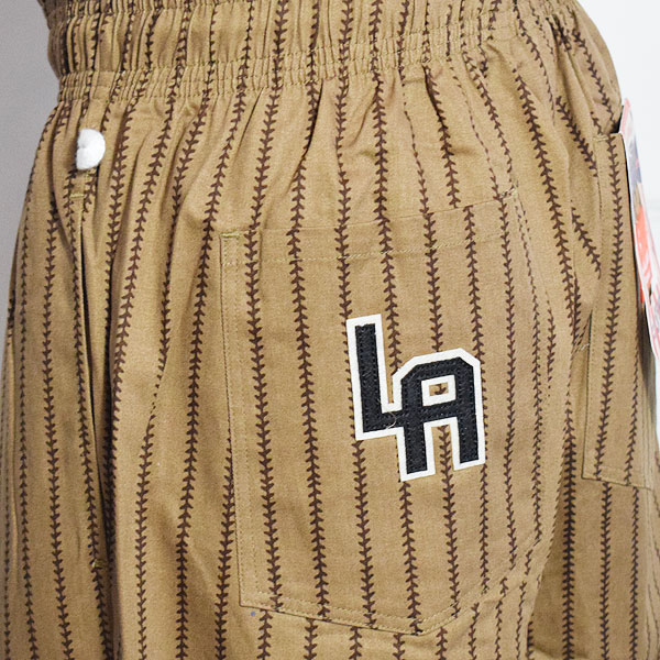 COOKMAN クックマン Chef Pants Semiwide Negro Leagues LA White Sox -BROWN- メンズ パンツ シェフパンツ セミワイド atfpts