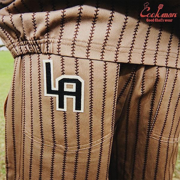 COOKMAN クックマン Chef Pants Semiwide Negro Leagues LA White Sox -BROWN- メンズ パンツ シェフパンツ セミワイド atfpts