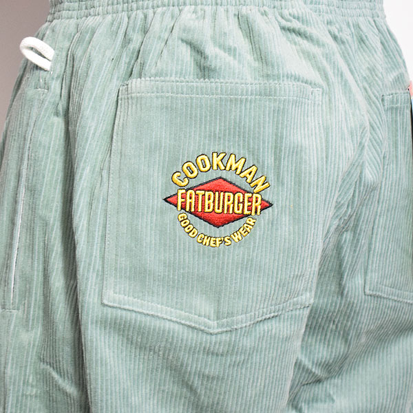 COOKMAN クックマン Chef Pants Semiwide Corduroy FAT Blue -BLUE- メンズ パンツ シェフパンツ atfpts