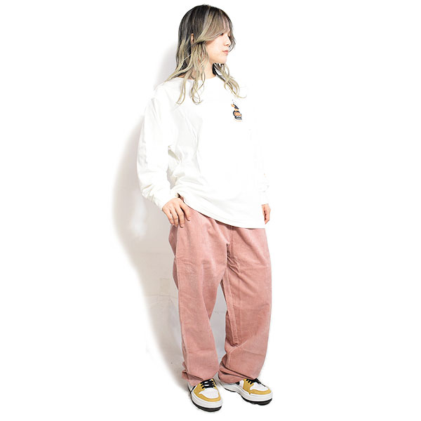 COOKMAN クックマン Chef Pants Semiwide Corduroy FAT Pink -LIGHT PINK- メンズ パンツ シェフパンツ atfpts