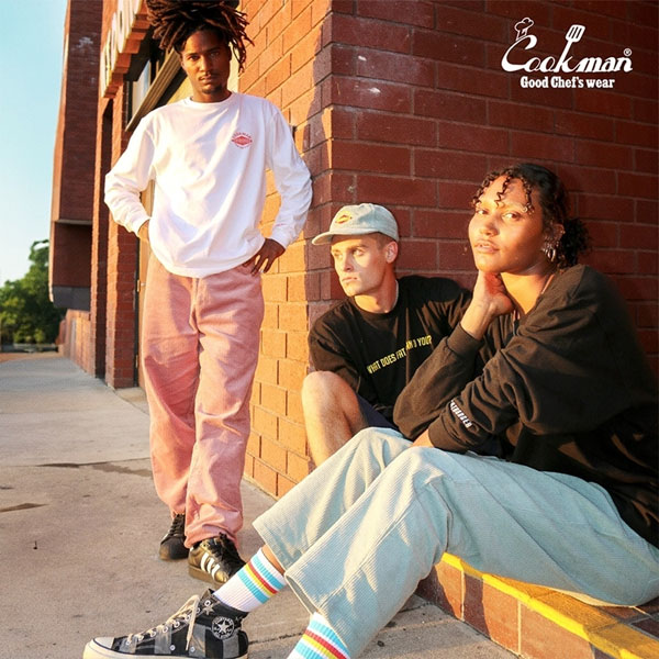 COOKMAN クックマン Chef Pants Semiwide Corduroy FAT Pink -LIGHT PINK- メンズ パンツ シェフパンツ atfpts