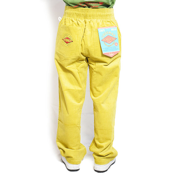 COOKMAN クックマン Chef Pants Semiwide Corduroy FAT Yellow -YELLOW- メンズ パンツ シェフパンツ atfpts